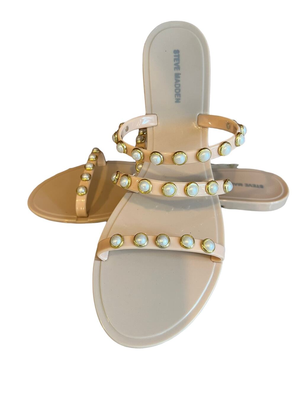 Steve Madden pink pearl jelly sandals 10
